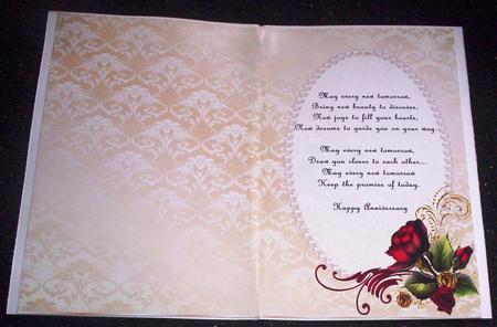 Celebrating Your Anniversary Insert by Sharon Wilson