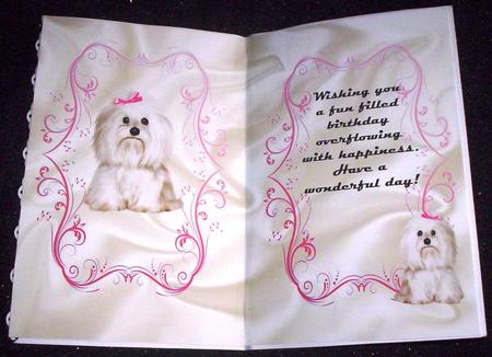 Cute Little Westie A5 Insert by Sharon Wilson