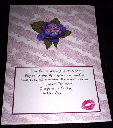 Lavender Rose with a Kiss Is by Sharon Wilson