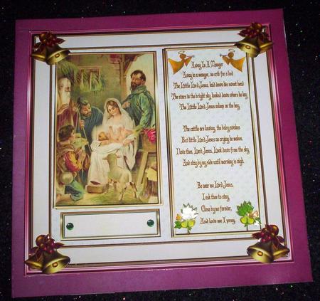Christmas Away in a Manger Mini Kit by Sharon Wilson