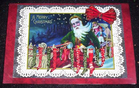 Vintage Santa A4 by Sharon Wilson