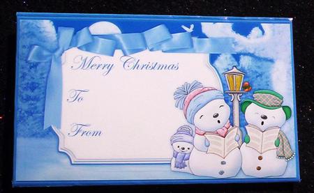 Christmas Money Wallet Merry Snowmen for Cup463009_68 by Sharon Wilson