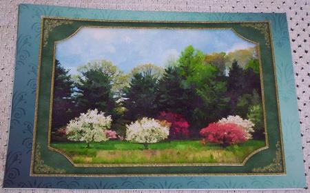 Woodland View Watercolour Quick Card by Sharon Wilson