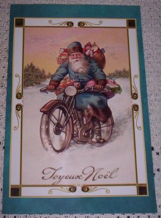 Vintage Father Christmas Transport Toppers by Sharon Wilson
