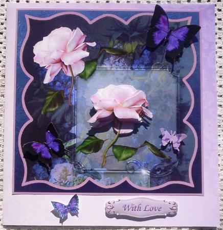 Rose Decor 8x8 Card Front by Sharon Wilson