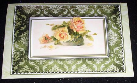 Golden Roses Quick Card by Sharon Wilson