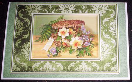 Basket of Daffodils Quick Card by Sharon Wilson