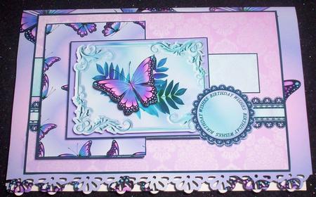 Purple Butterfly Sketch by Sharon Wilson