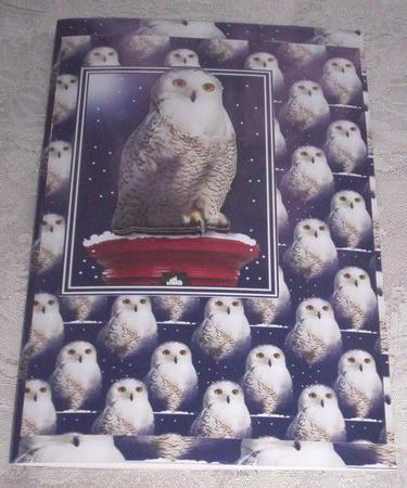 Snowy Owl Post Box with Background Sheet 3D Decoupage by Sharon Wilson