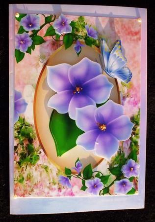 Pretty Meadow Flowers with Butterflies A4 by Sharon Wilson