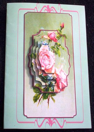 English Rose Dl Card with Stackers by Sharon Wilson
