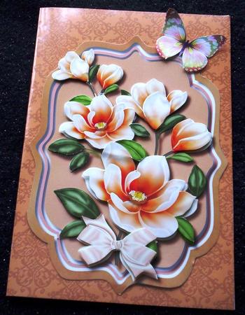 Lovely Bracket with Apricote Magnolias by Sharon Wilson