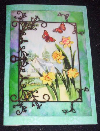 Daffodil Decoupage by Sharon Wilson