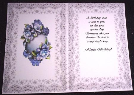 Pretty Silver A5 Lace Insert by Sharon Wilson