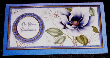 Dblue Magnolia Your Graduation Dl Decoupage Topper by Sharon Wilson