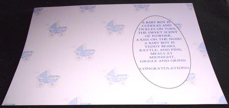 Baby Boy Carriage Insert 2 by Sharon Wilson