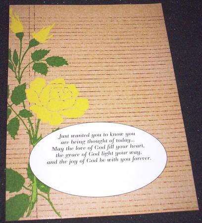 Notebook Paper and Yellow Rose Insert 2 by Sharon Wilson