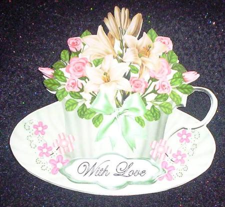 Green Cup of Love Mini Kit by Sharon Wilson