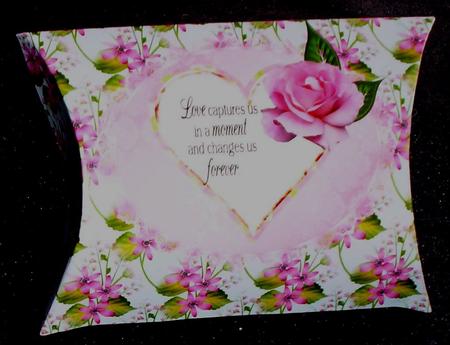 Pink Flower Spray Backing Paper by Sharon Wilson