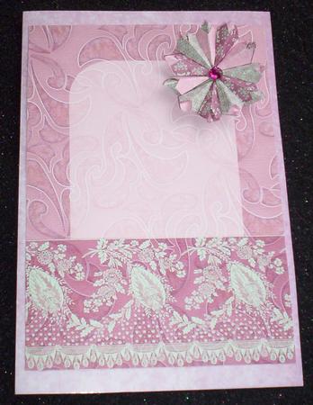 Lottie Tbf Fold 14c, Dusty Rose Card Topper and Tiles by Sharon Wilson