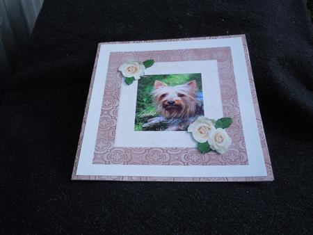 Dusky Pink Floral Medallion A4 Backing Paper by Sharon Wilson