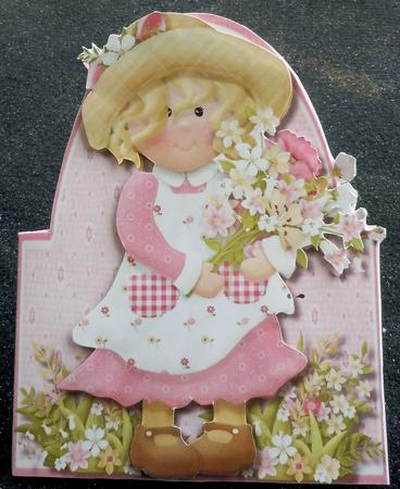 Lovely Over the Edge Gardening Girl by Sharon Wilson