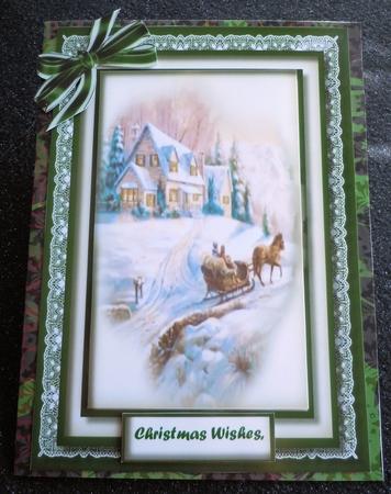 Lovely Sleigh Ride in the Snow  by Sharon Wilson