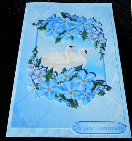 Swan Lake Topper & Floral Decoupage by Sharon Wilson