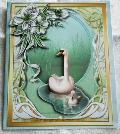 A5 Swansong and Winter Flowers  by Sharon Wilson