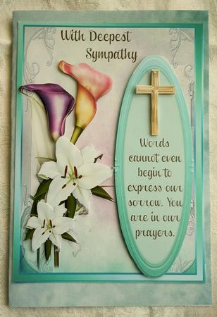 Beautiful Lillies with Sympathy by Sharon Wilson