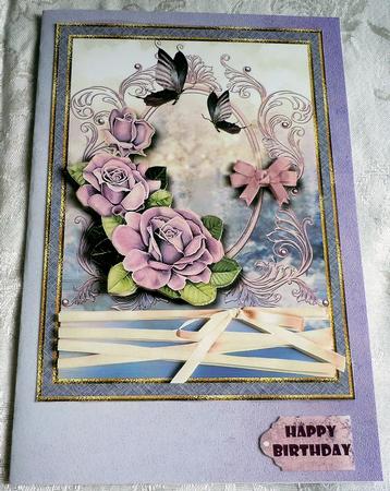 Butterfly Fantasy Card Topper 2 by Sharon Wilson