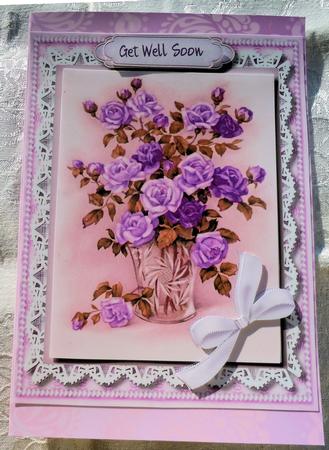 Beautiful Vase of Lilac Roses  by Sharon Wilson