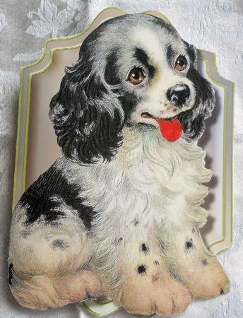 Print, Cut, and Fold Beautiful Spaniel Pup by Sharon Wilson