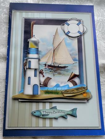 Classic Male Card Nautic by Sharon Wilson