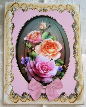 Beautiful Summer Roses in a Gold Frame  by Sharon Wilson