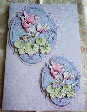 Cyclamen Toppers/tags by Sharon Wilson