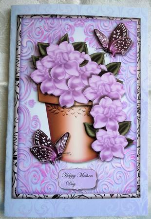 Lilac Gardenias & Butterflies by Sharon Wilson