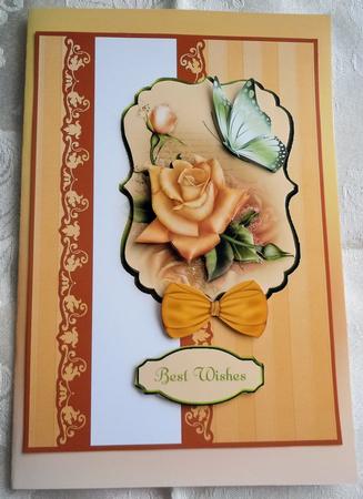 Edwardian Yellow Card Front by Sharon Wilson