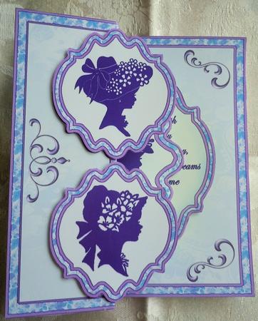 Fold Back Pop-up Lavender Ladies by Sharon Wilson
