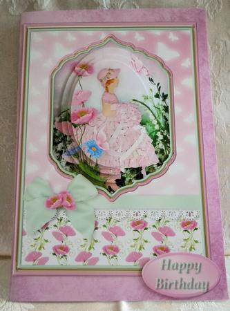 Victorian Garden Card Front by Sharon Wilson