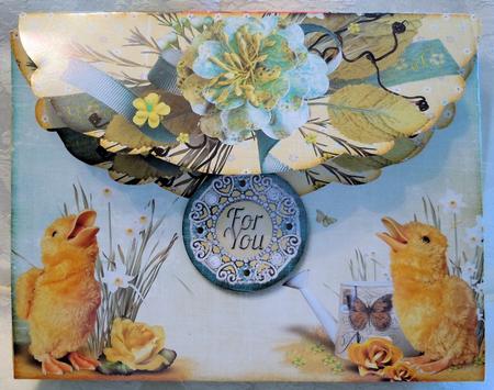 Big Pinchbox (bag) Yellow Turquoise 103 by Sharon Wilson