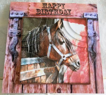 Beautiful Horse Watercolour Corner Stacker by Sharon Wilson