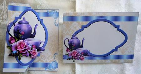 Purple Coffee Diamond Foldback Card Kit by Sharon Wilson