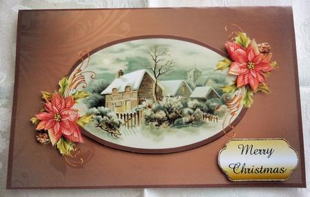 Victorian Christmas Scene Framed A4 by Sharon Wilson