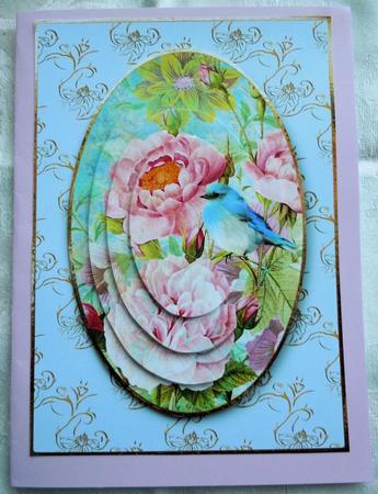 Beautiful Bluebird & Vintage Flowers Mini Kit by Sharon Wilson