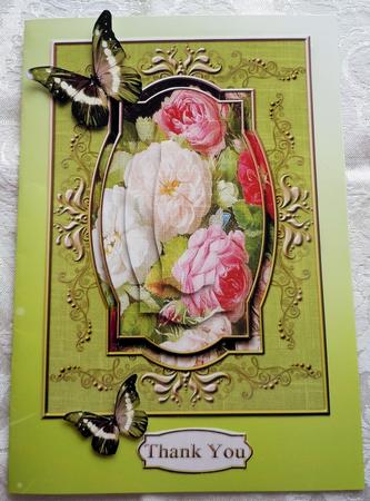Cardtopper So in Love with Roses 299 by Sharon Wilson