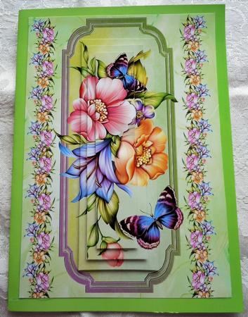 A Summer Spray of Flowers & Butterflies Pyramids by Sharon Wilson