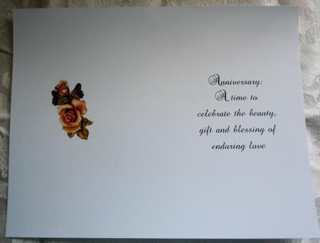 50 Golden Years Anniversary Insert and Verse by Sharon Wilson