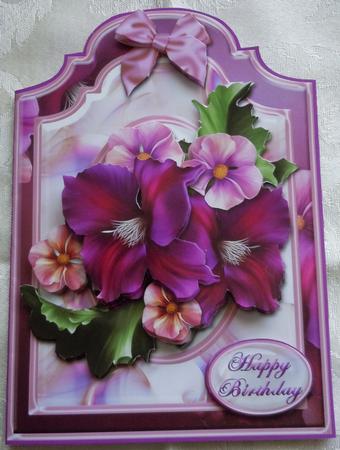 Summer Flowers Shaped Card Kit by Sharon Wilson