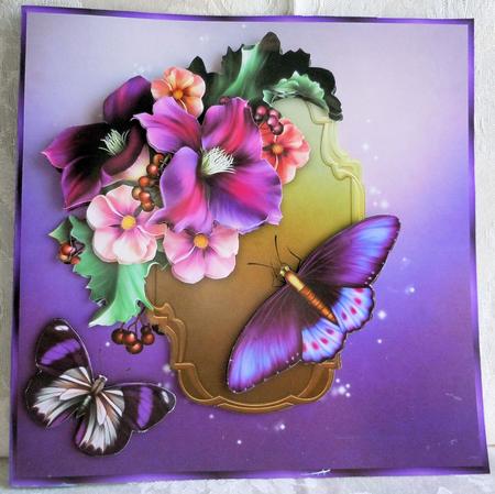 Blooming Summer - 8" Square Card Mini-kit by Sharon Wilson